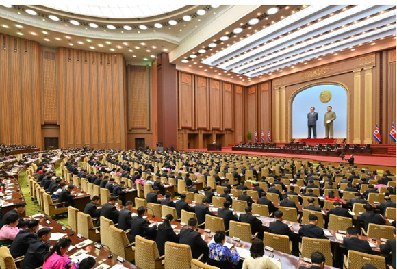 조선민주주의인민공화국 최고인민회의 제15기 제1차회의 2일회의 진행





 