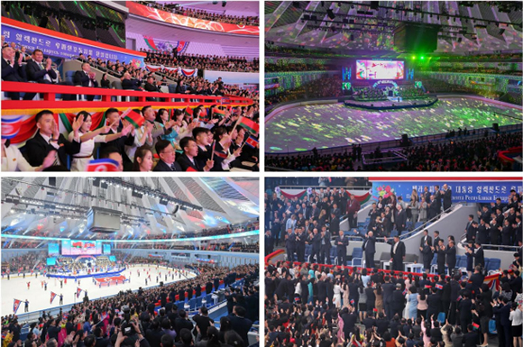 벨라루씨공화국 대통령을 위한 환영공연 진행





 