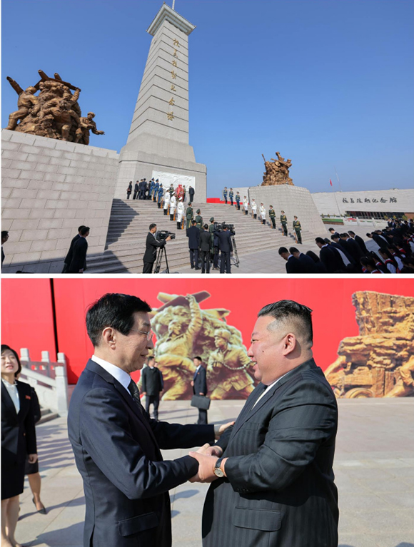 경애하는 김정은동지께서 중화인민공화국 료녕성 단동시를 방문하시였다


 